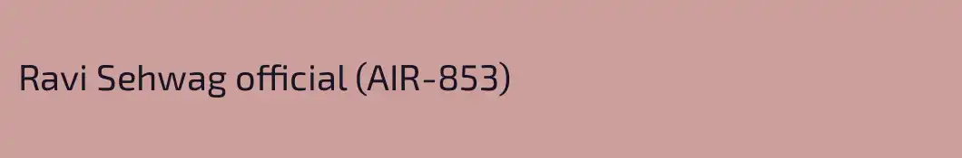 Ravi Sehwag official (AIR-853)